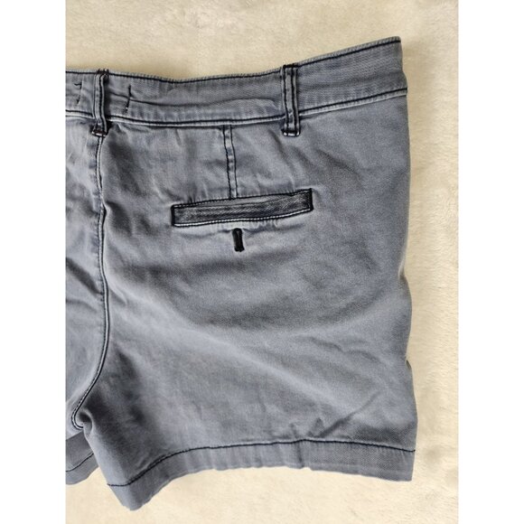 Anthropologie Women's Chino Shorts Size 32 Relaxed Grey - Picture 9 of 13